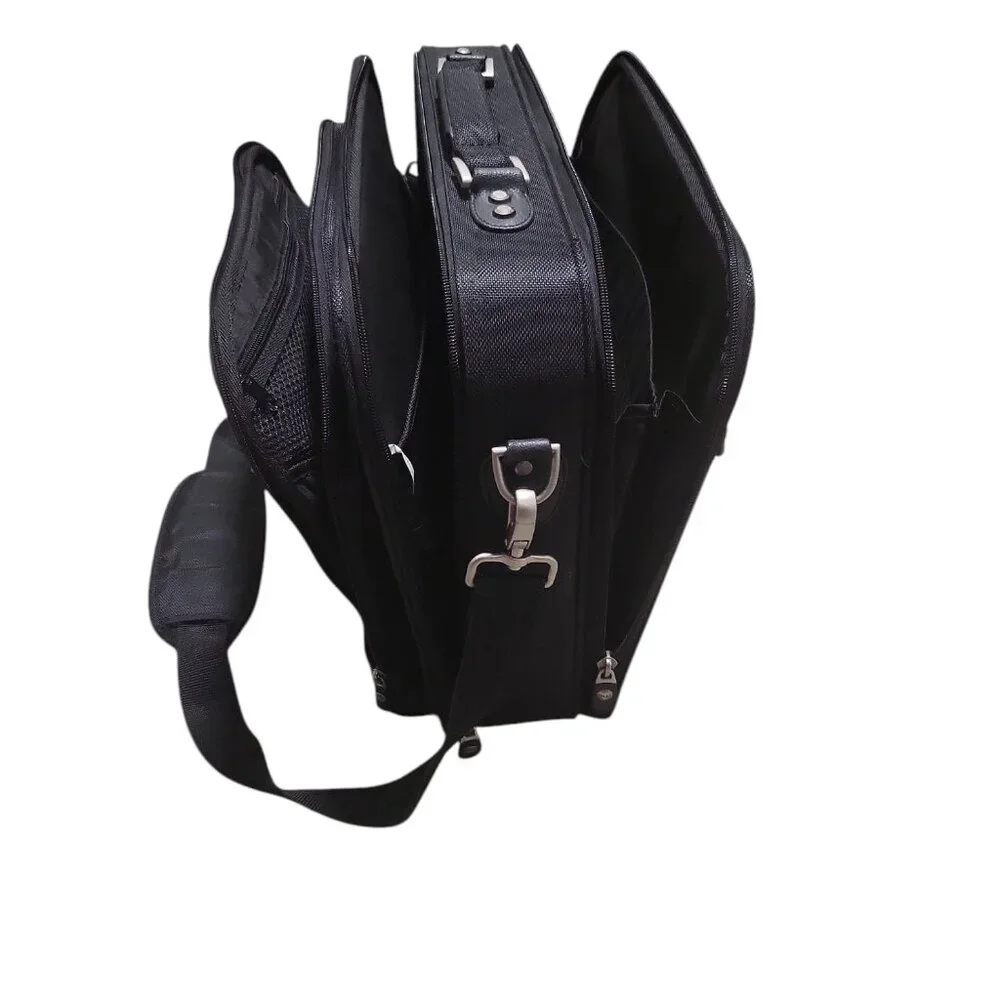 Dell Laptop Bag Messenger Shoulder Crossbody Black Heavy Duty 17”x 13” lot of p